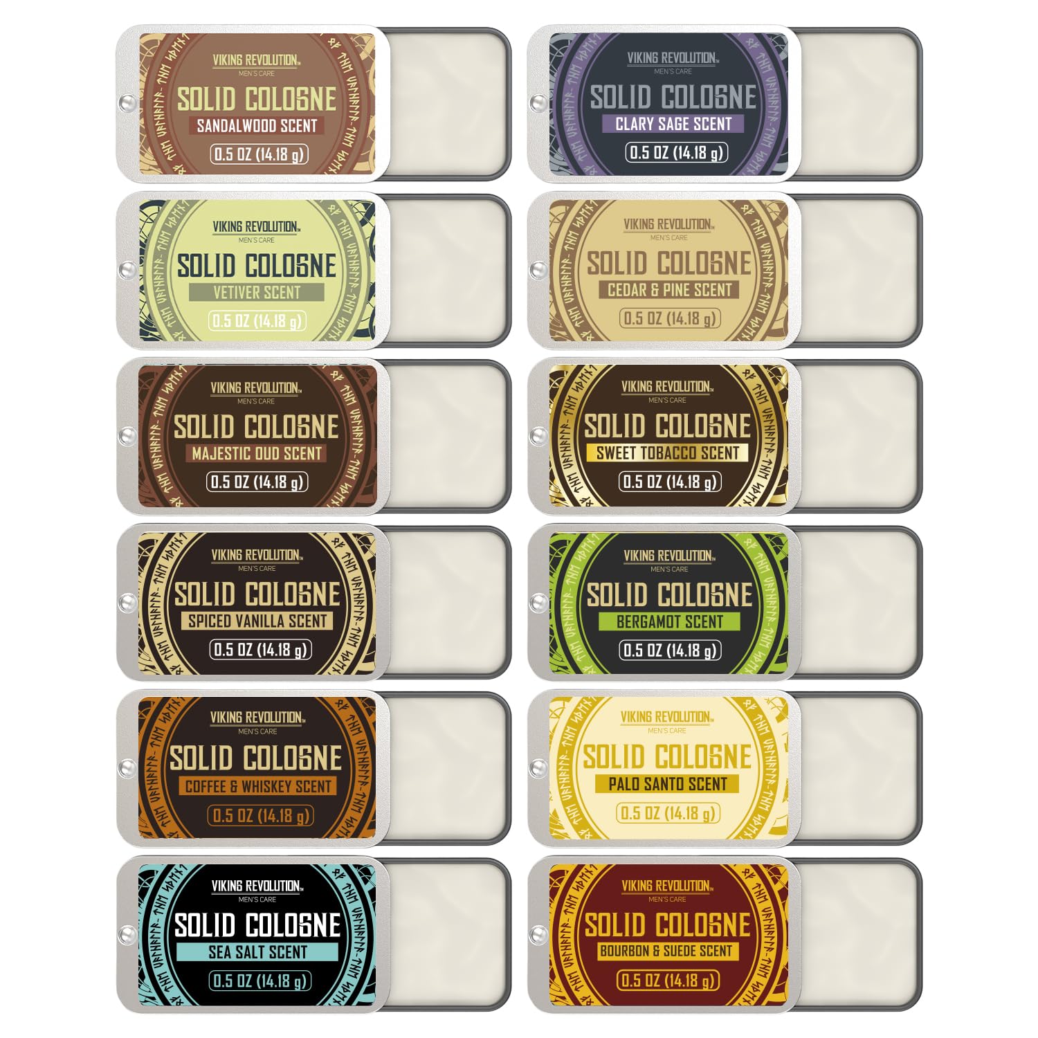 Viking Revolution Solid Cologne - Paquete de 12 unidades para hombr...