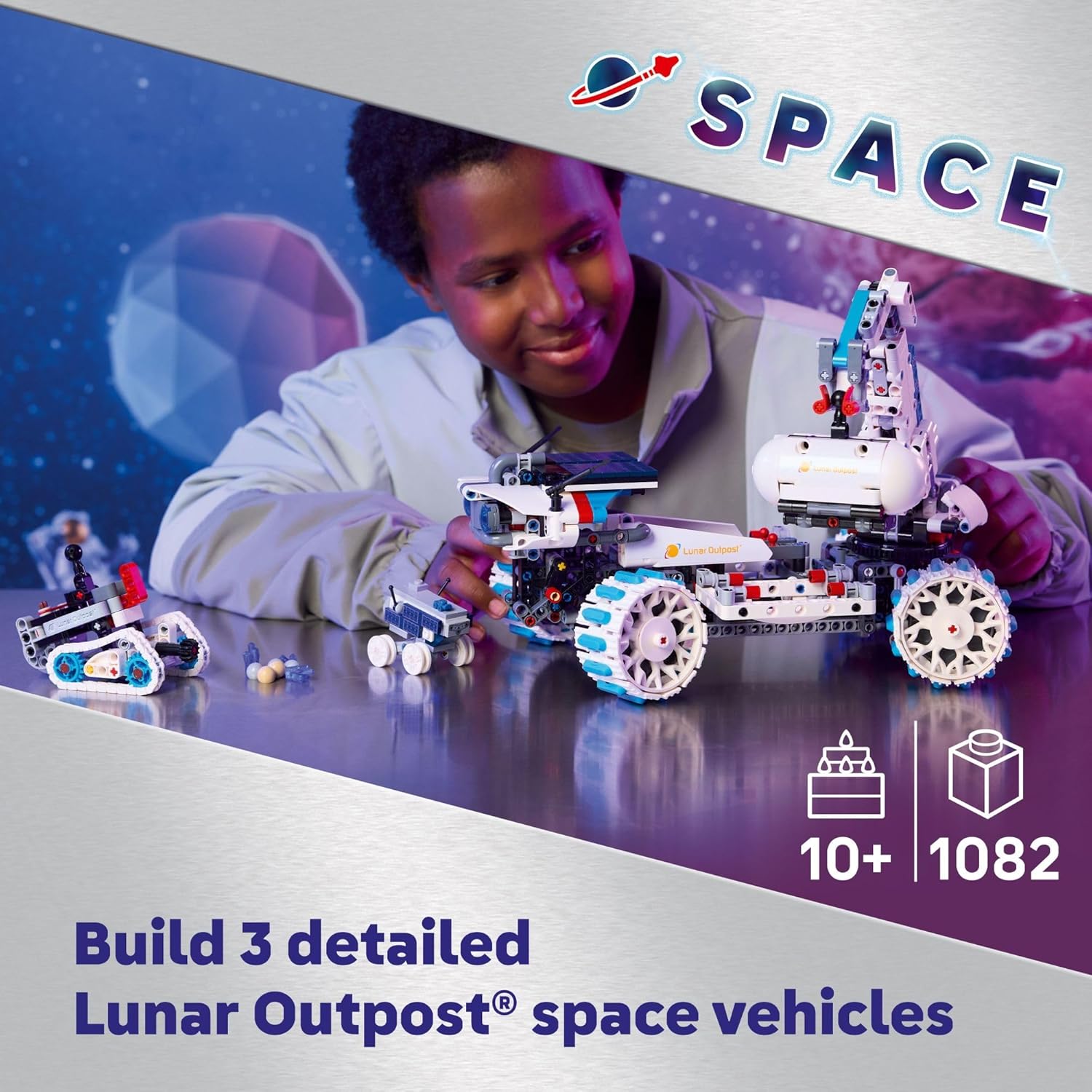 LEGO Technic Lunar Outpost Moon Rover - Juguete de construcción de...