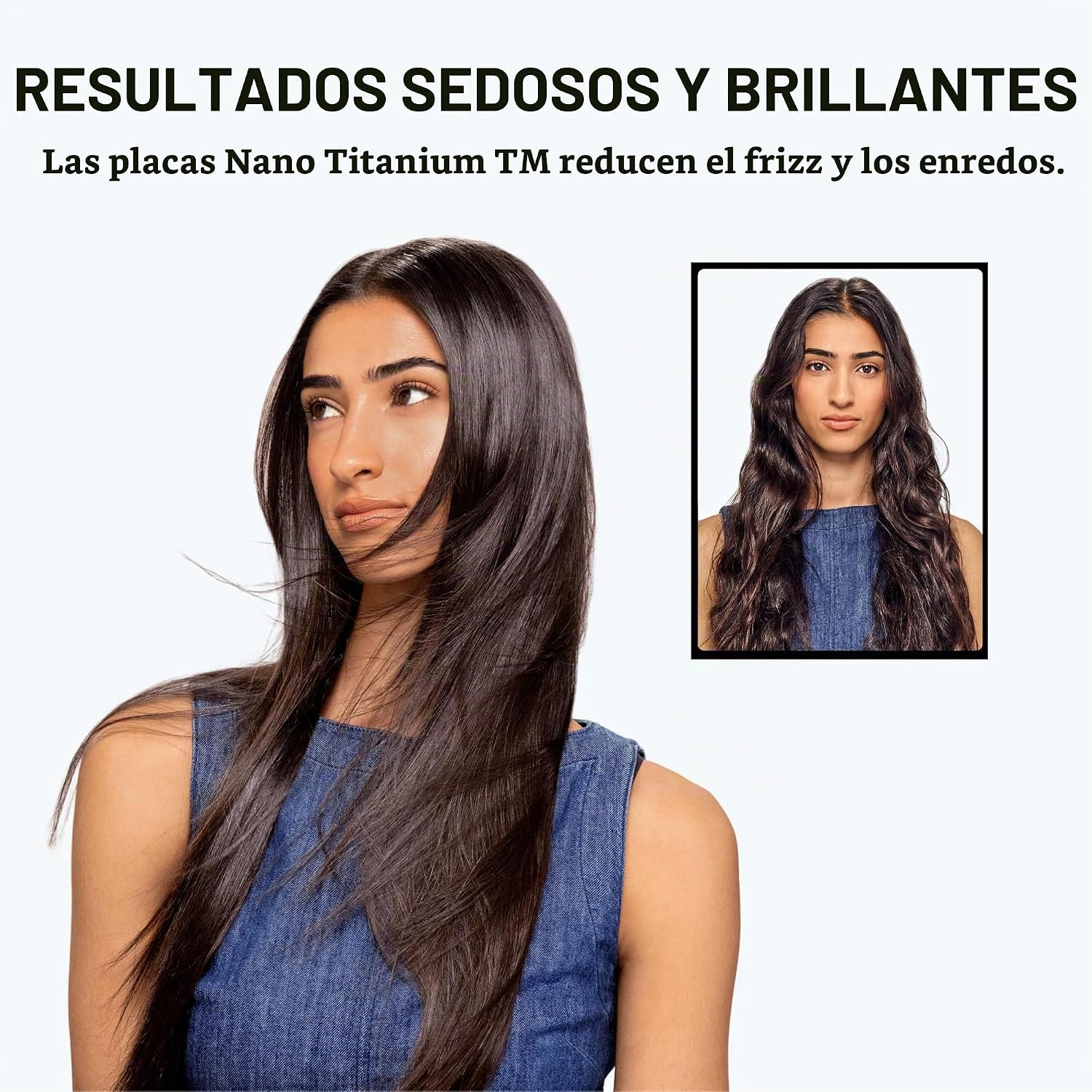 BaBylissPRO Plancha de pelo Nano Titanium, plancha plana digital pa...