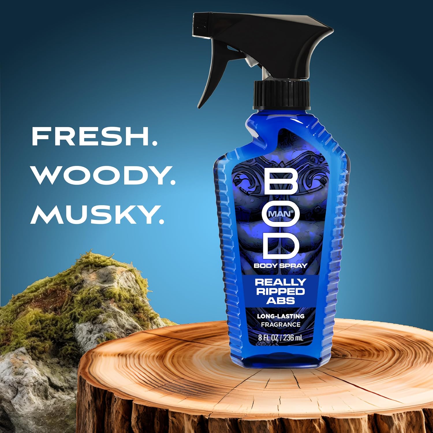 BOD man Fragancia corporal en aerosol, abdominales realmente rasgad...