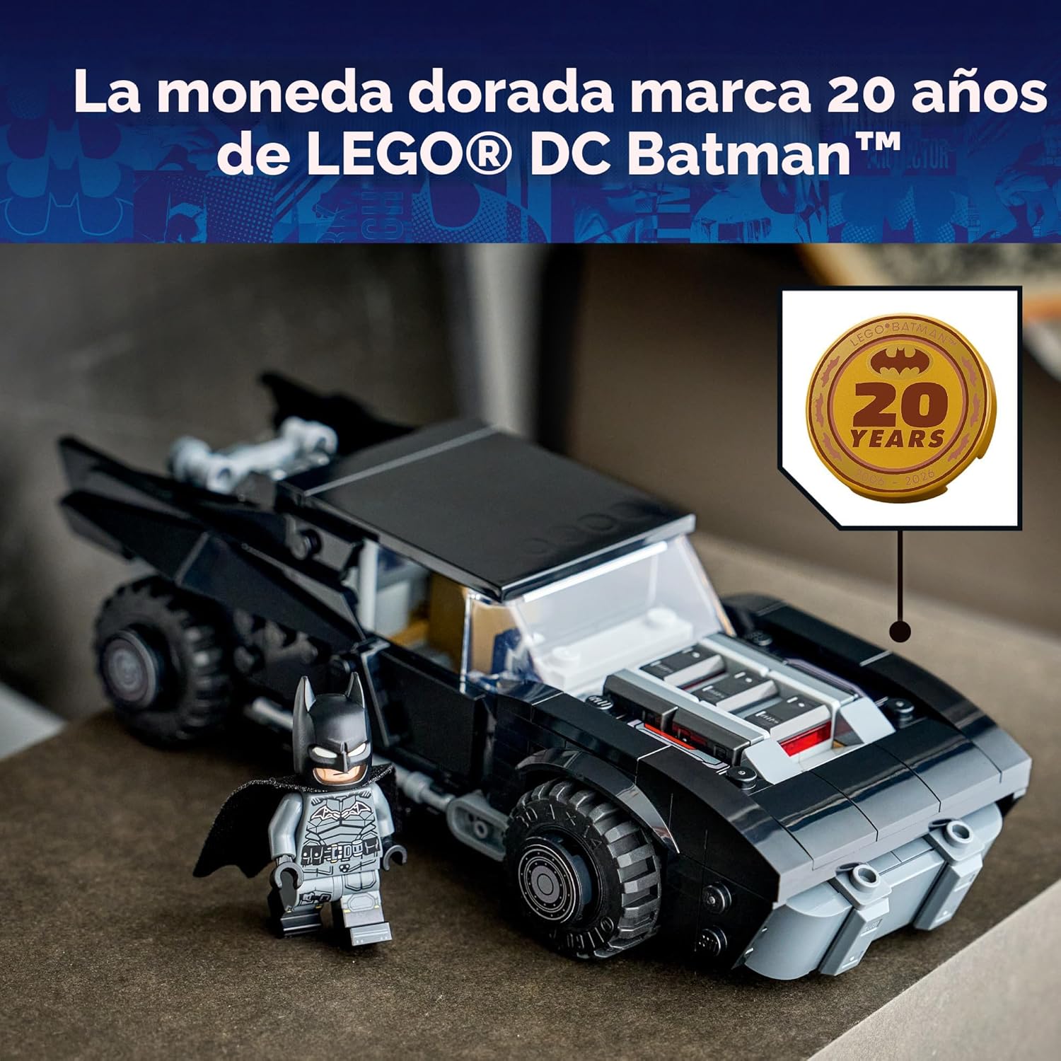 LEGO DC Batman: The Batman Batmobile - Juguete de construcción para...
