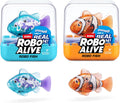 ZURU Robo Alive, Robo Fish Series 3 - Peces robóticos que nadan y s...