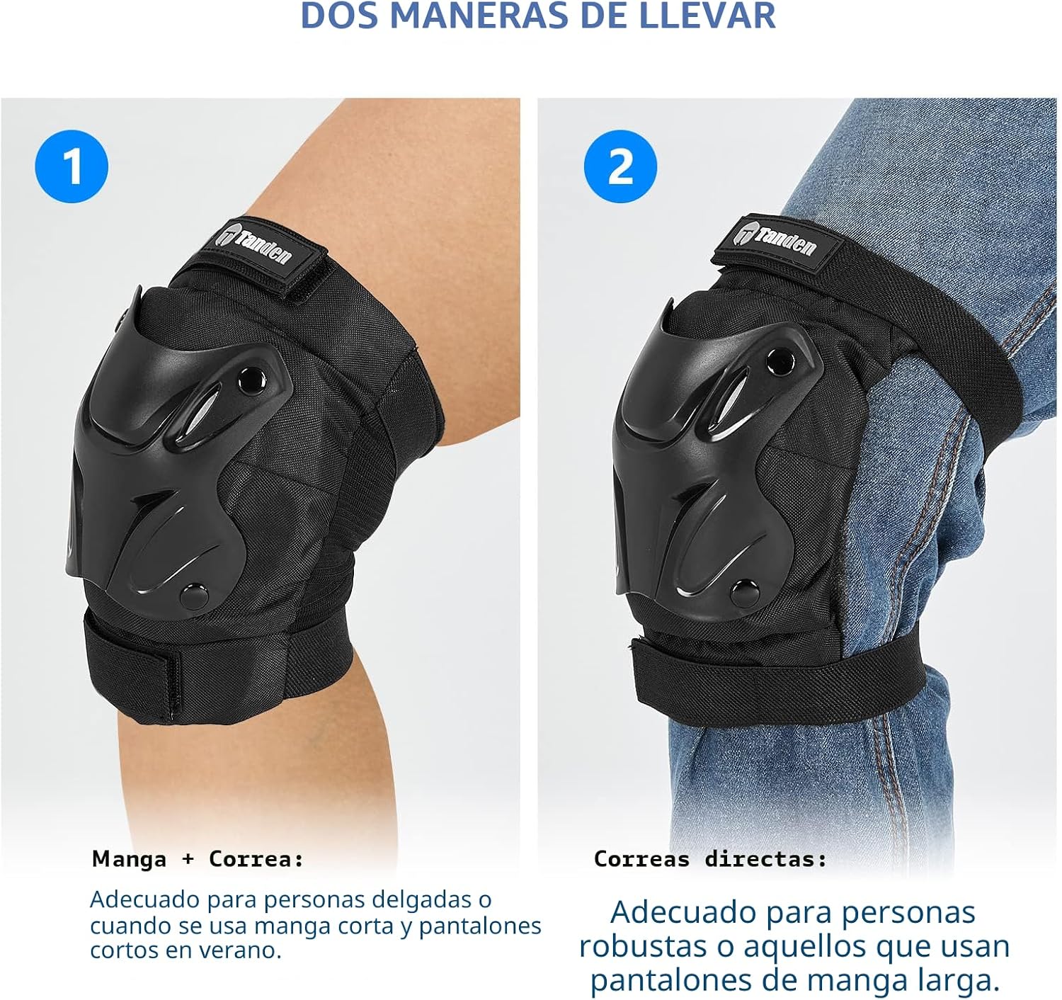 Tanden Equipo de Protección para Patinaje Rodilleras y Coderas Prot...