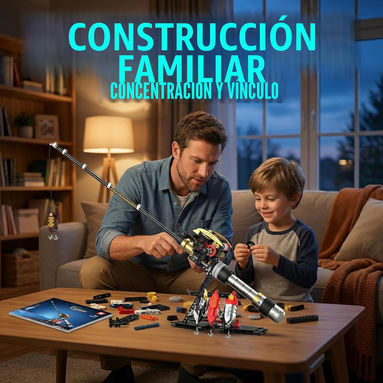 BYTLK Kit de construcción de caña de pescar, diseñado para entusias...