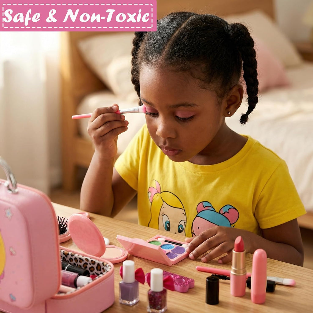 For Ideahome Juguetes de maquillaje lavables para niñas, juego de m...