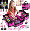 Hollyhi Juego de 59 piezas de maquillaje para niñas, juego de jugue...