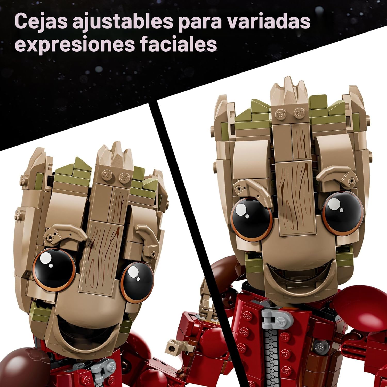 LEGO Marvel Ravager Enterizo Groot Building Toy para niños y niñas,...
