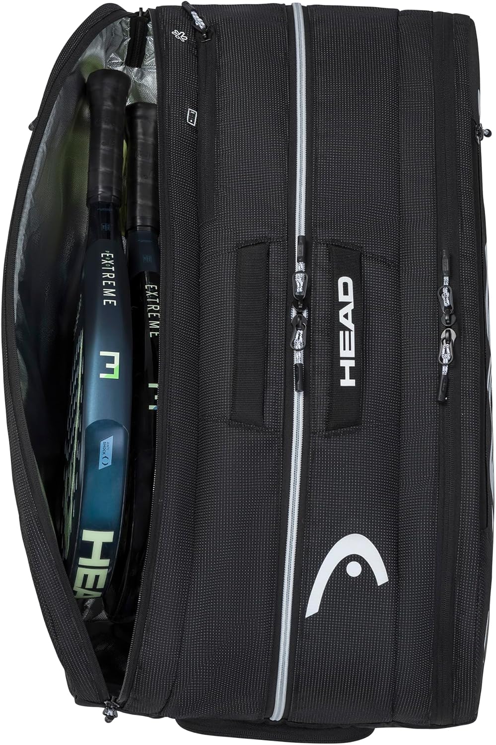 HEAD Tour Padel Bag - Diseño reflectante moderno, almacenamiento de...