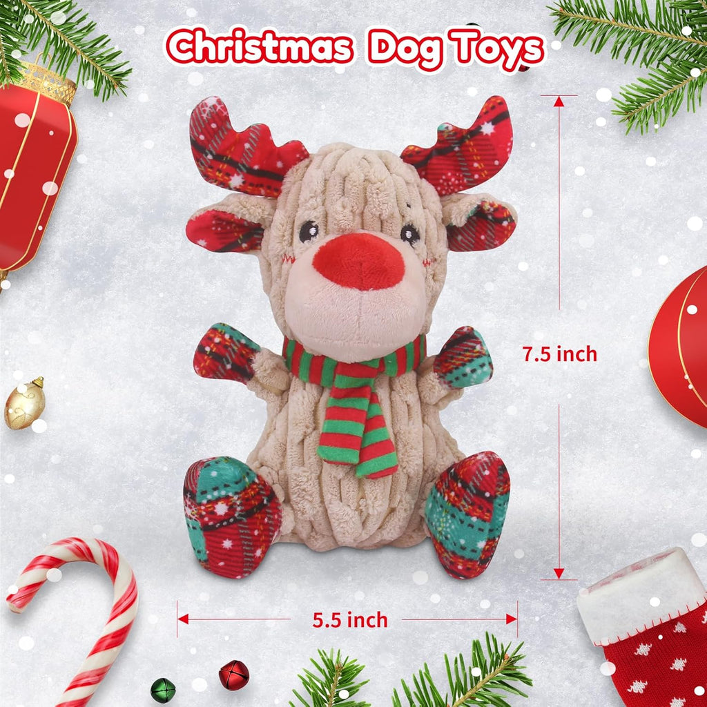 Juguetes navideños para perros Loncoldy, divertido juguete chirrian...
