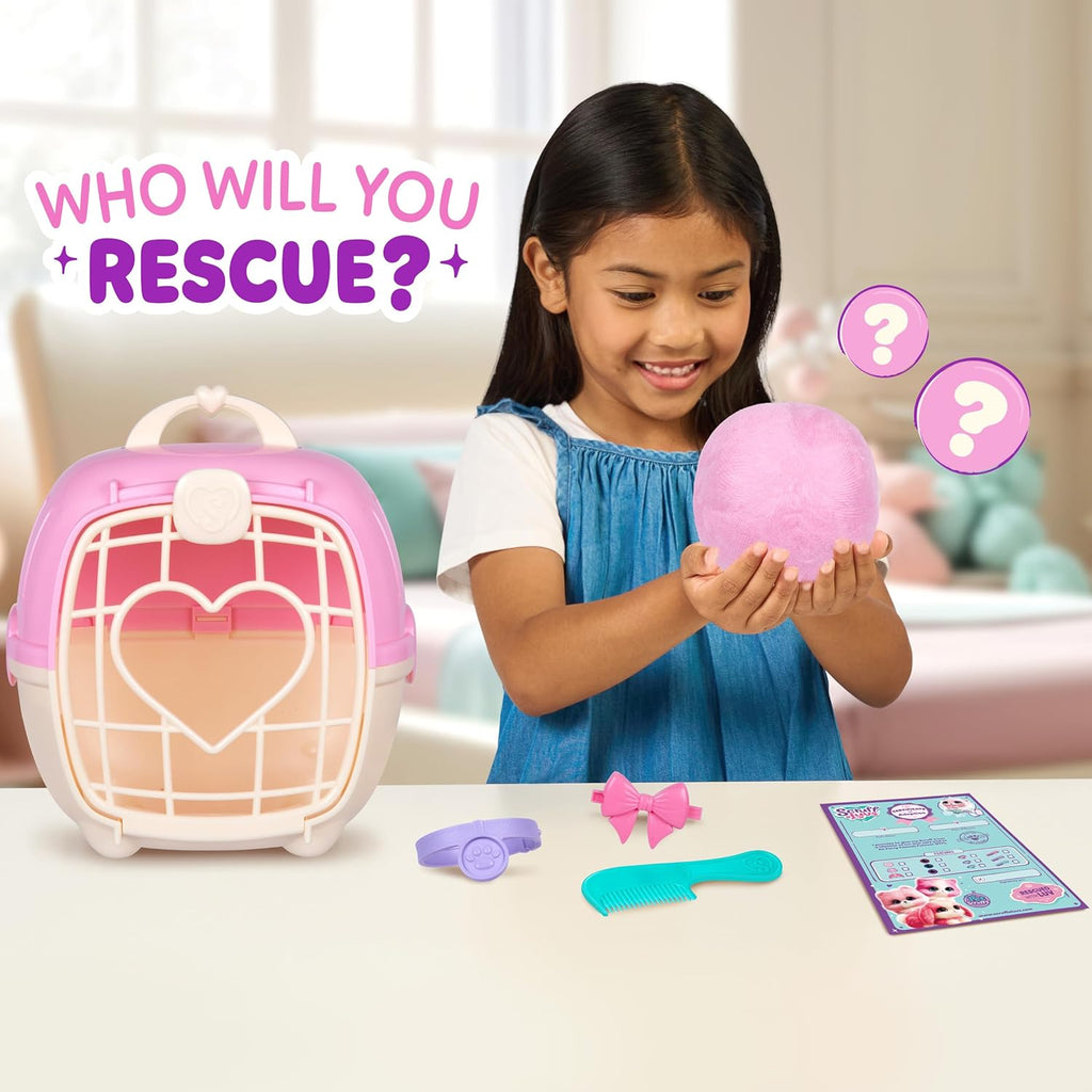 SCRUFFALUVS Pink Surprise Pet, juguetes de peluche misteriosos, ani...