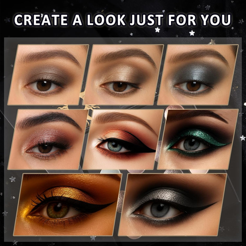 UCANBE - Paleta de sombra de ojos horneada de 16 colores con 15 pin...