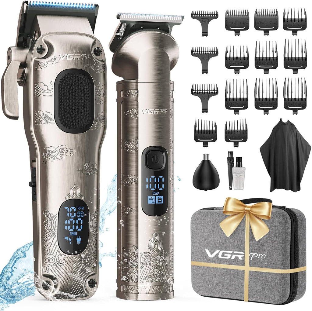 VGRPRO Cortapelos para hombres profesionales, cortapelos inalámbric...
