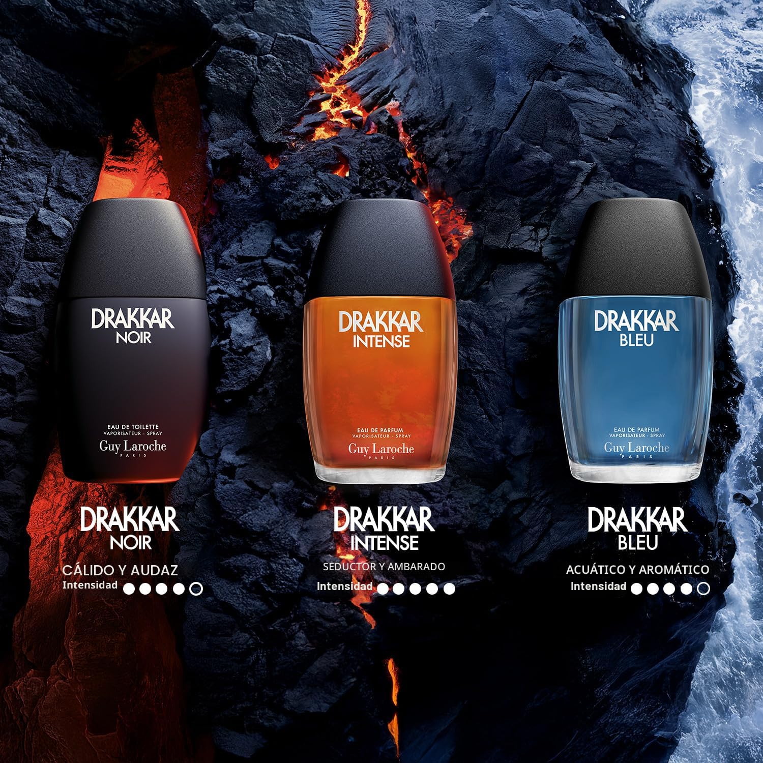 Guy Laroche Drakkar Bleu - Fragancia icónica de diseñador - Eau de...
