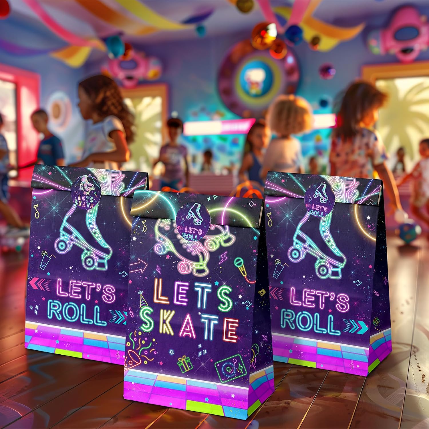 Outego 24 bolsas de regalo de patinaje sobre ruedas para fiesta de...