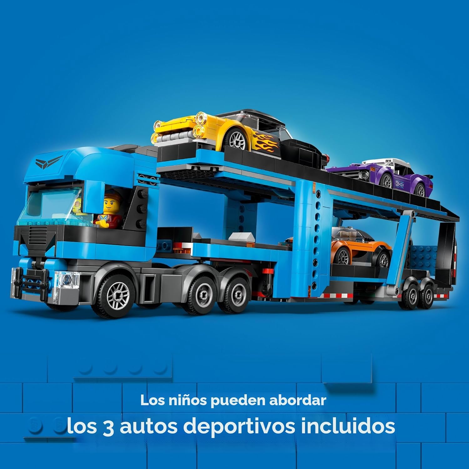 LEGO City Camión Transportador de Autos con Autos Deportivos Juego...
