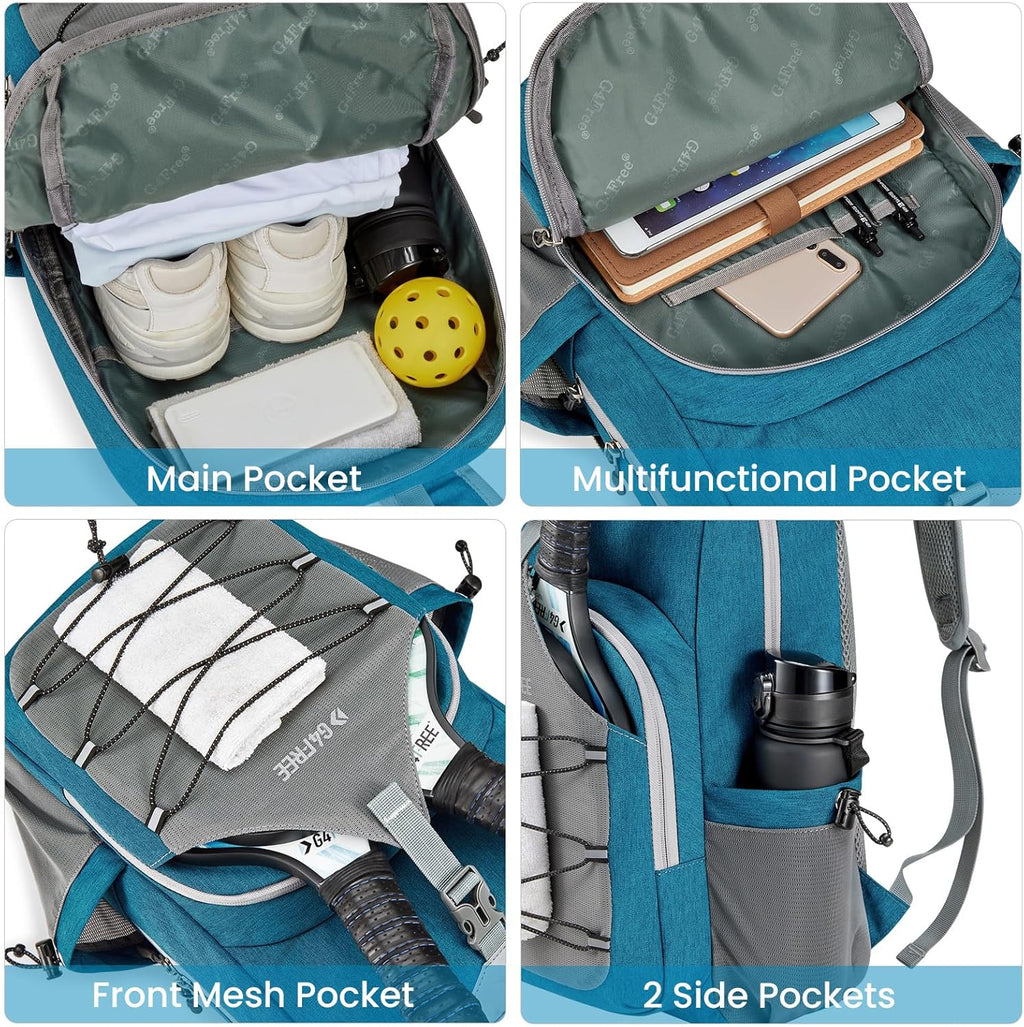 G4Free Bolsa de pickleball para mujeres y hombres, bolsa de pádel p...