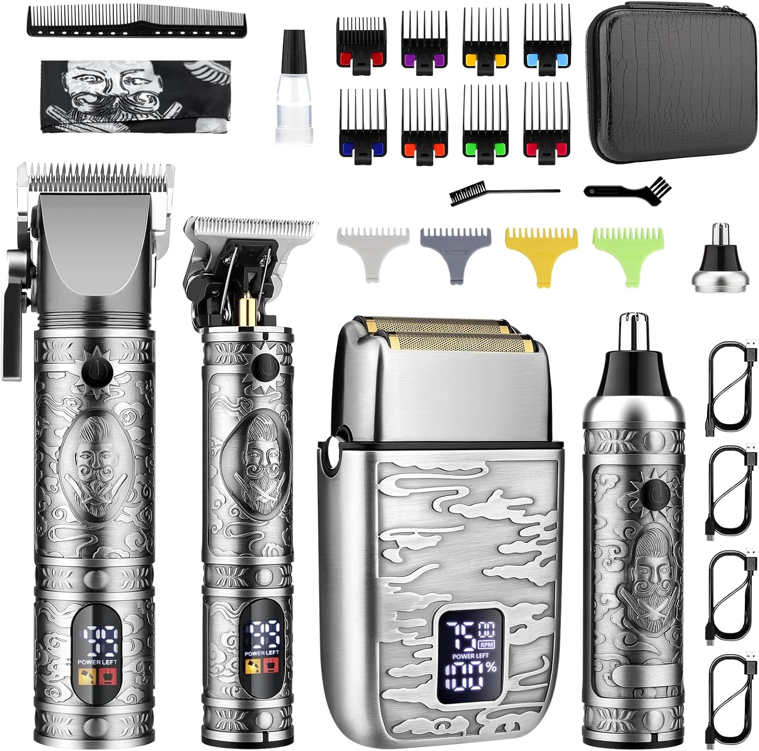 GSKY - Cortadora de cabello profesional, kit de aseo y recortador d...