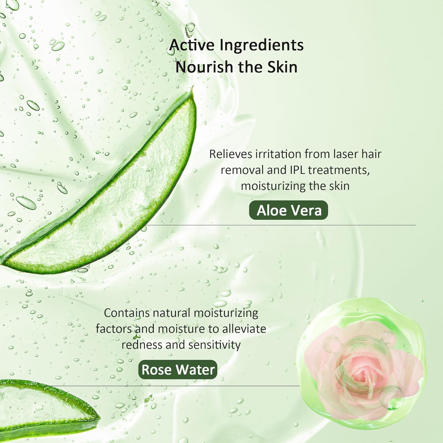 Gel conductor de aloe vera de 84 onzas líquidas para dispositivo fa...