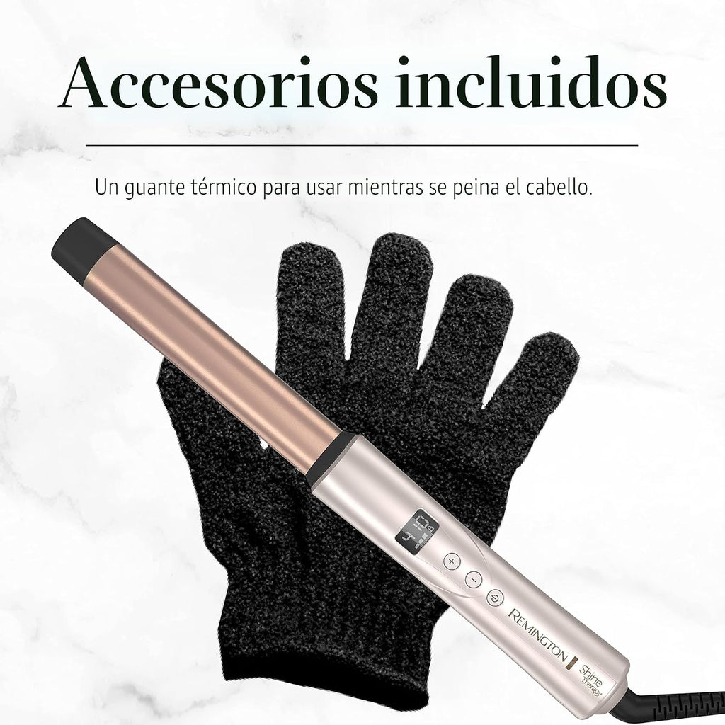 Remington Shine Therapy - Varita rizadora, 1 pulgada, aceite de arg...