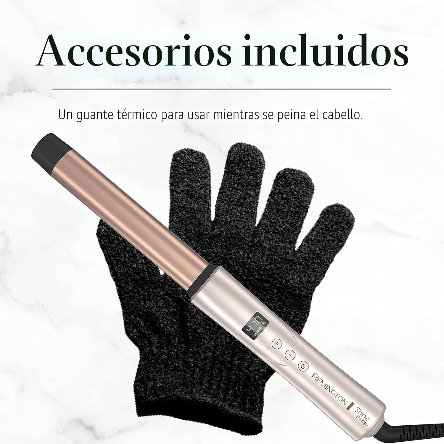 Remington Shine Therapy - Varita rizadora, 1 pulgada, aceite de arg...