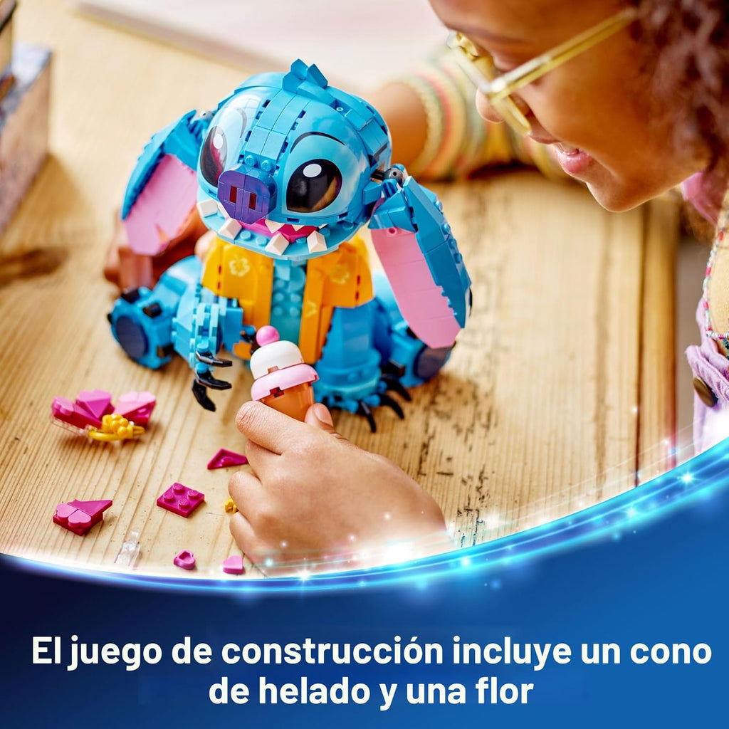 Kit de Construcción de Juguete LEGO Disney Stitch, Juguete Disney p...