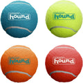 Outward Hound Squeaker Ballz - Juego de 4 pelotas de tenis para per...