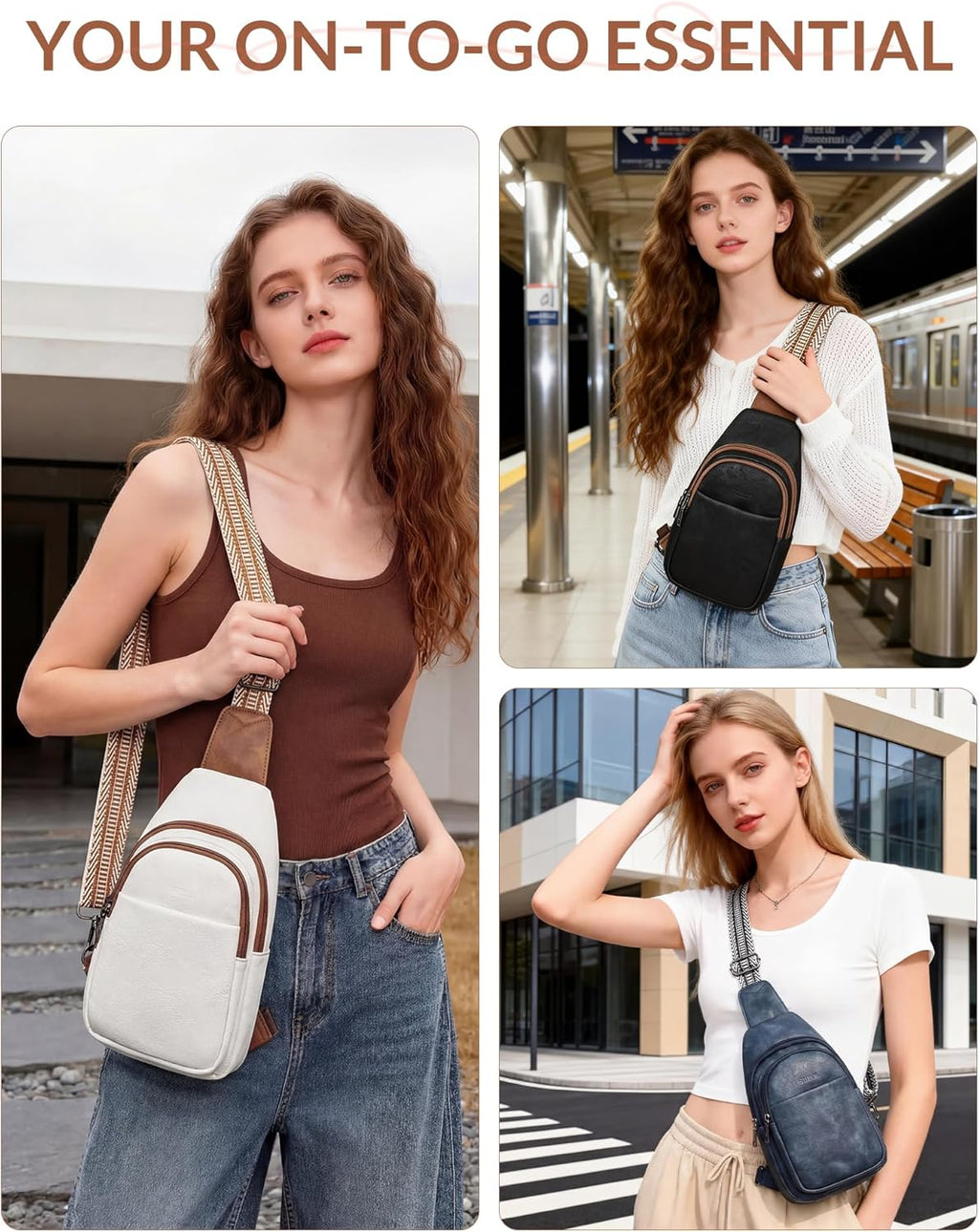 SYTRAH Bolsas cruzadas antirrobo para mujer, bolsa de viaje RFID, b...