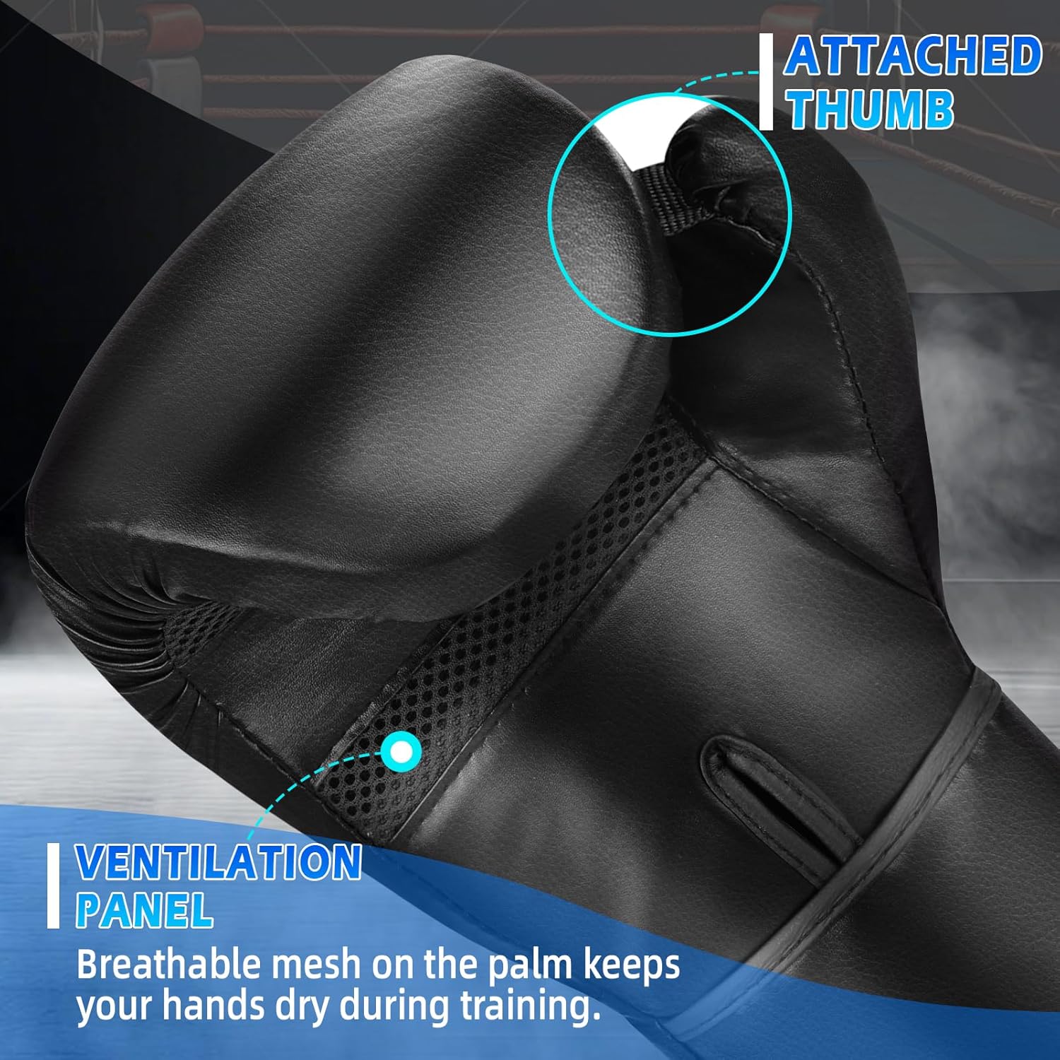 Guantes de boxeo para hombres y mujeres, guantes de entrenamiento p...
