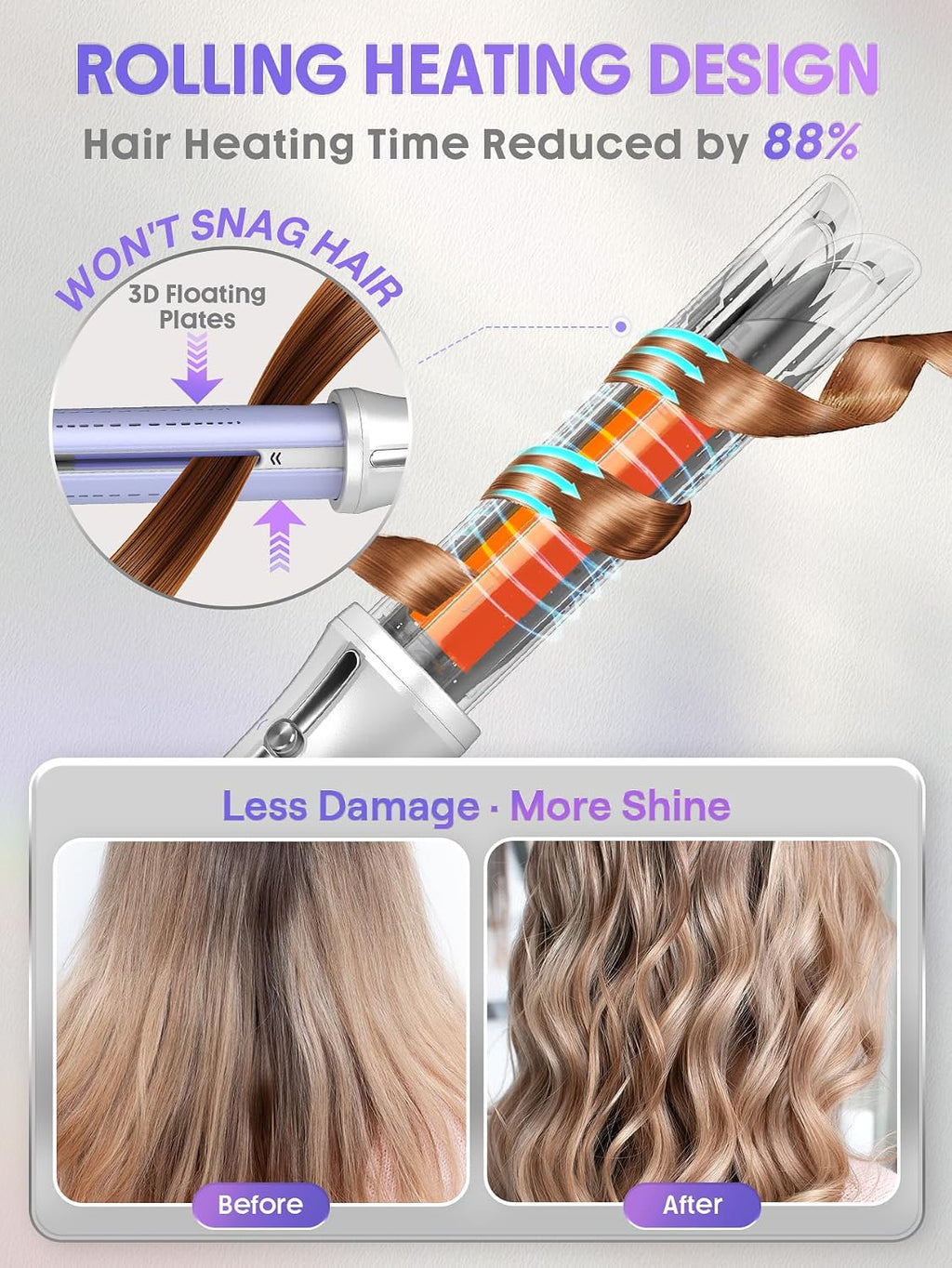 SHEGLAM One Touch Airflow Styler Pro - Tecnología de aire frío 3.0...