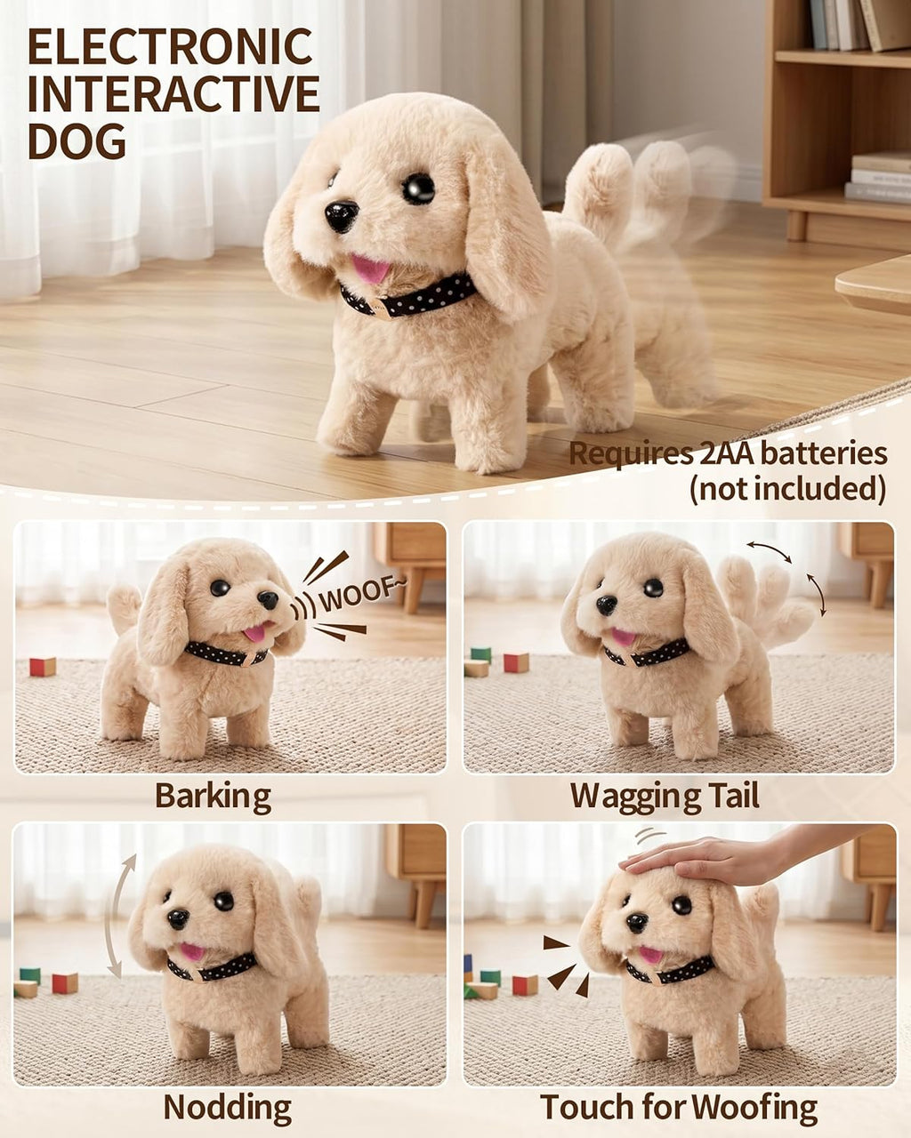 23 piezas de juguetes para perros para niñas, juguetes interactivos...