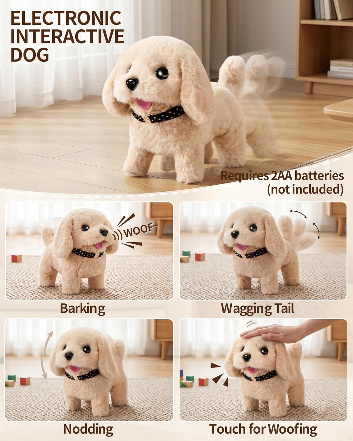 23 piezas de juguetes para perros para niñas, juguetes interactivos...
