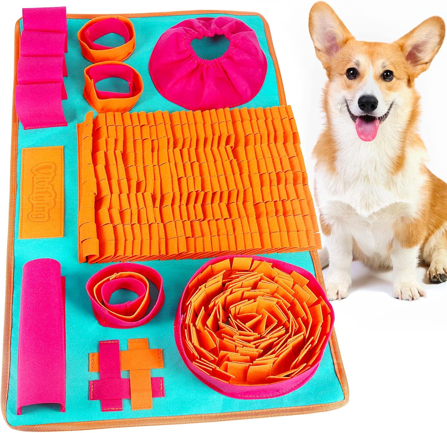 Vivifying Alfombra Olfativa para Perros, Juguetes Interactivos de E...