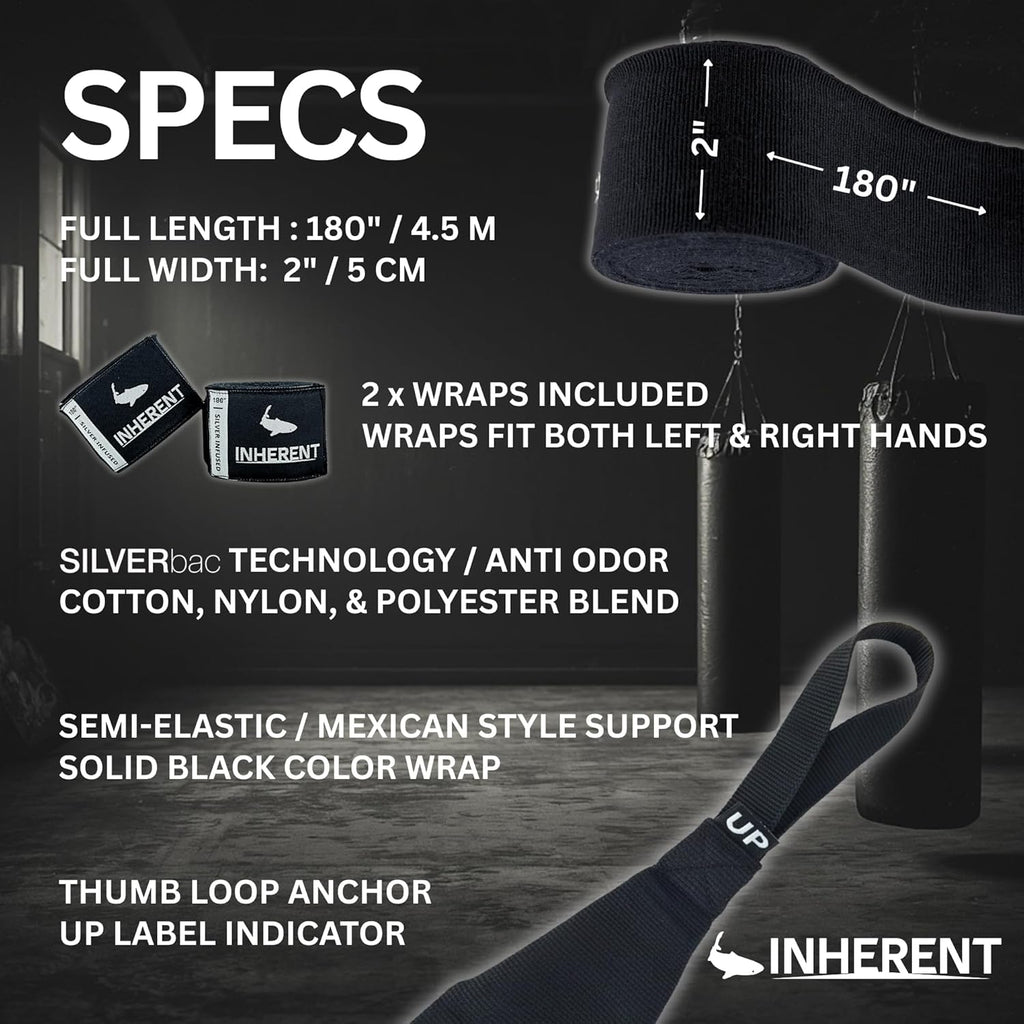 INHERENT Vendas de mano de boxeo de 180 pulgadas (14.8 ft), tecnolo...