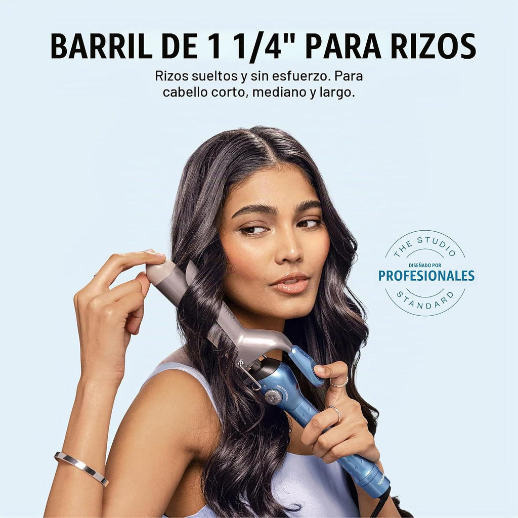 BaBylissPRO Rizador de Resorte de Titanio Nano, Varita Profesional...