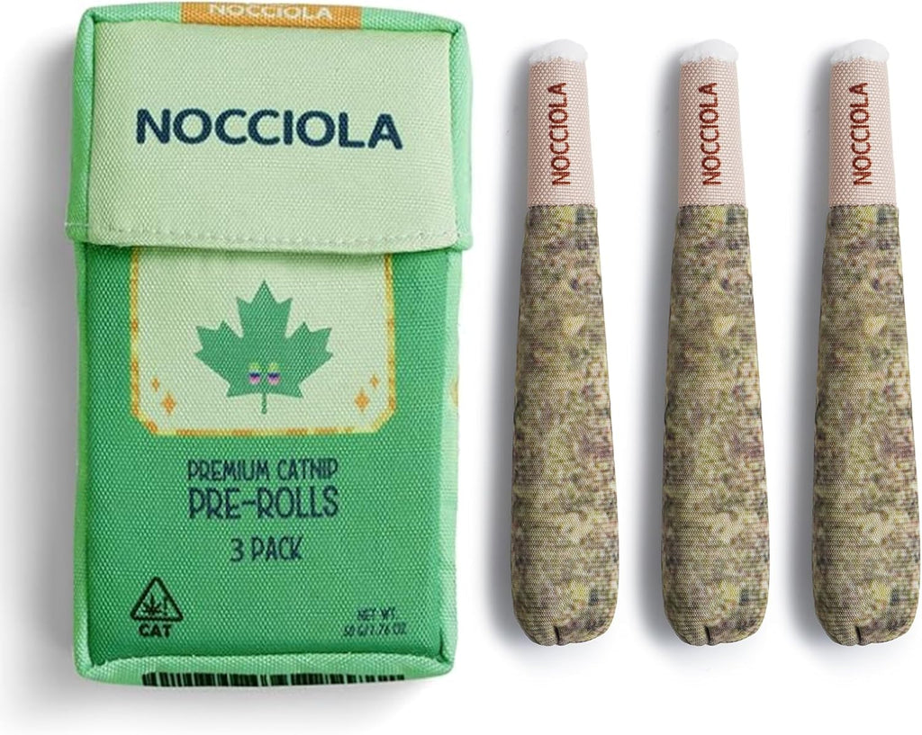 Nocciola Paquete de 3 juguetes de hierba gatera para gatos, diverti...