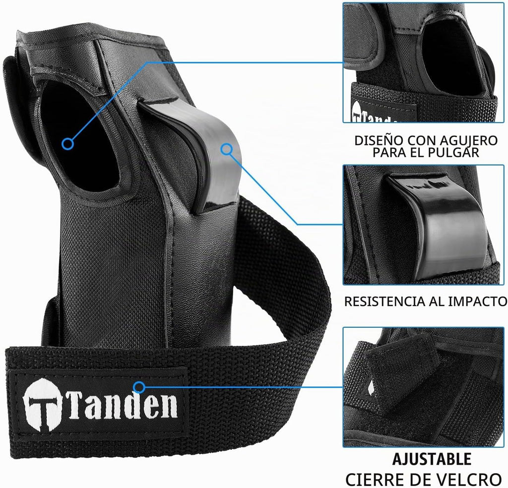 Tanden - Protectores de muñeca para patinaje, equipo de protección...