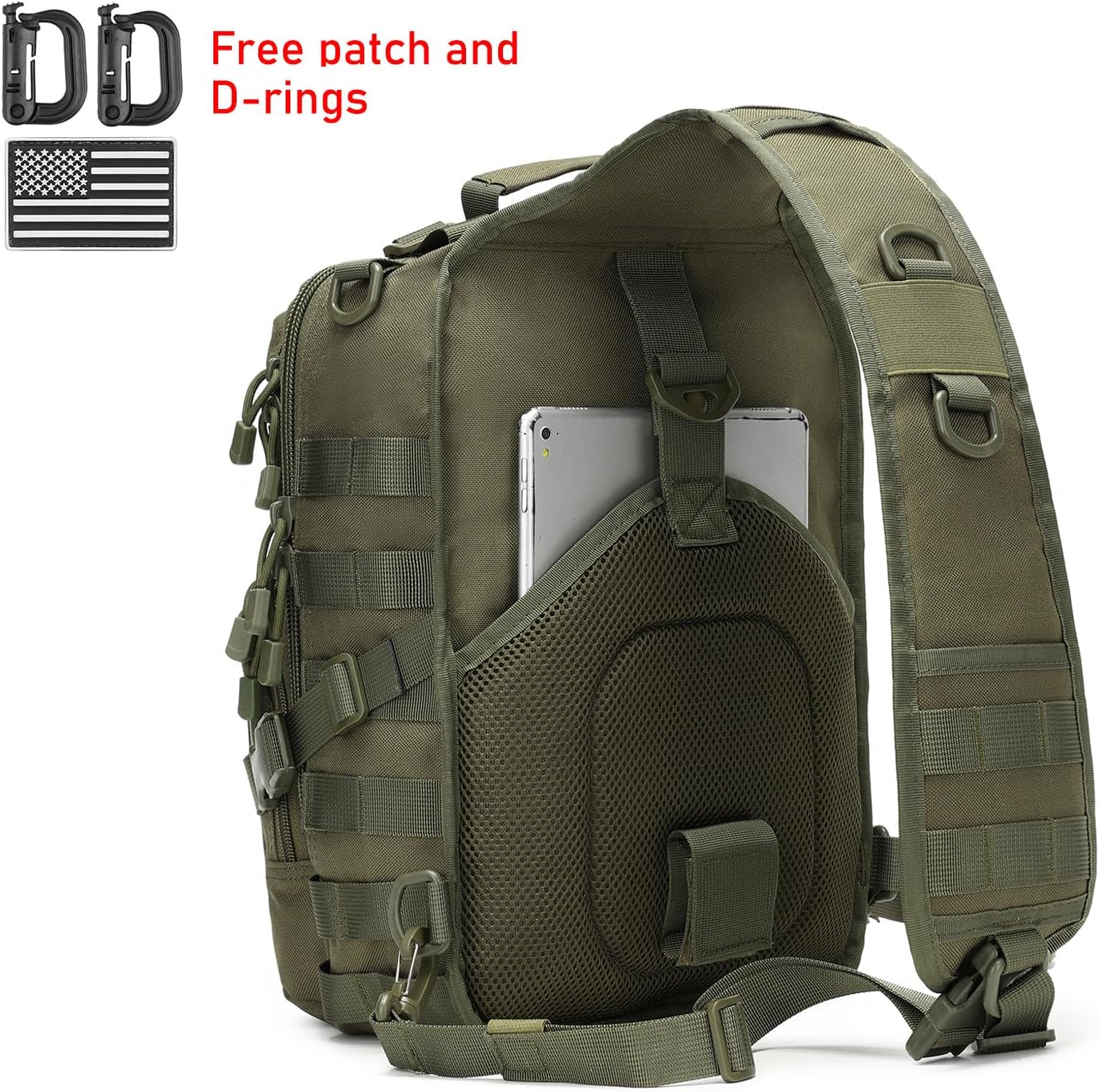 Lemubeane Mochila Táctica con Bandolera Militar Rover Bolso de Homb...