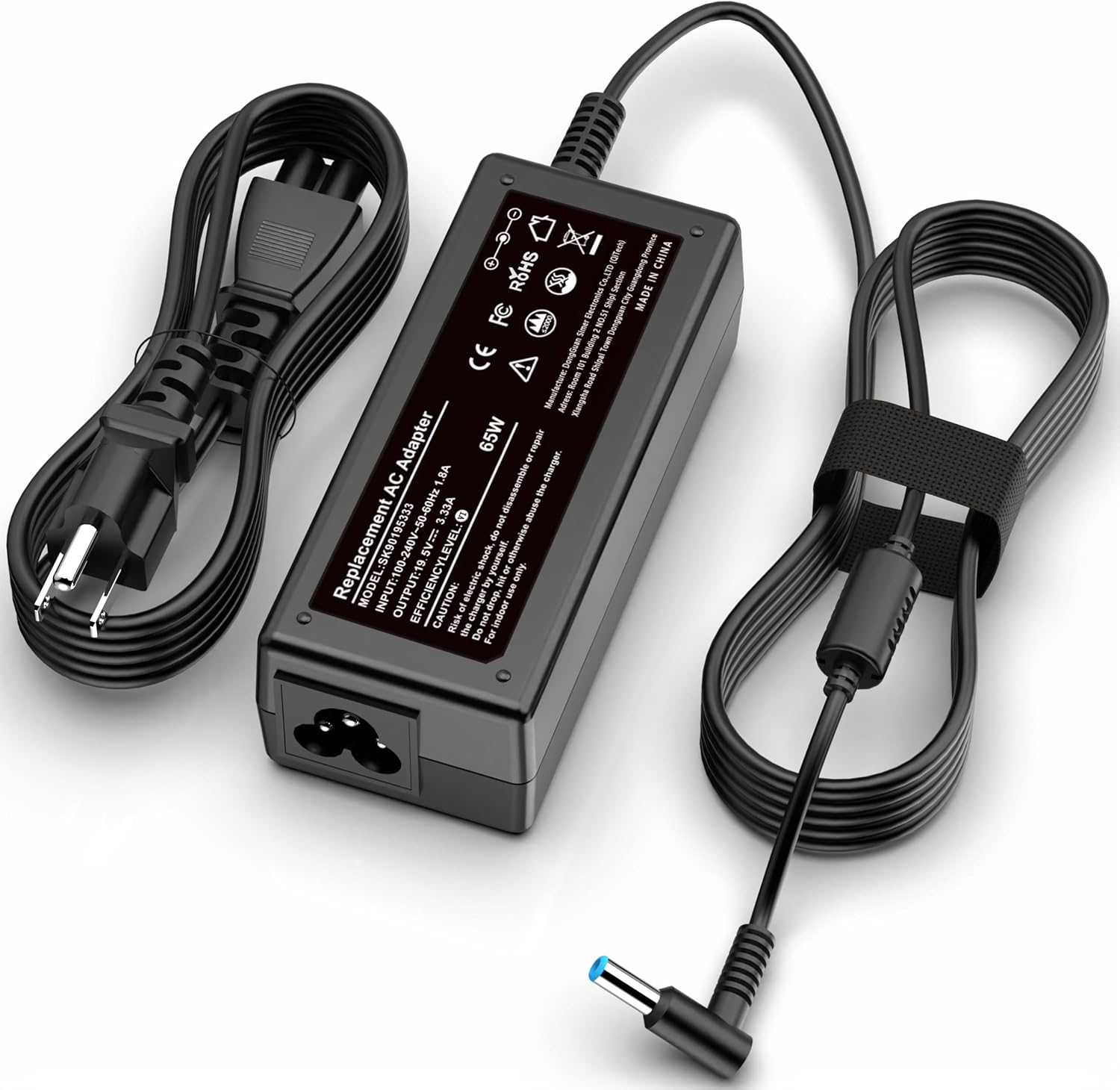 PIOEVTKA Reemplazo para cargador portátil HP 65W 45W cargador de co...