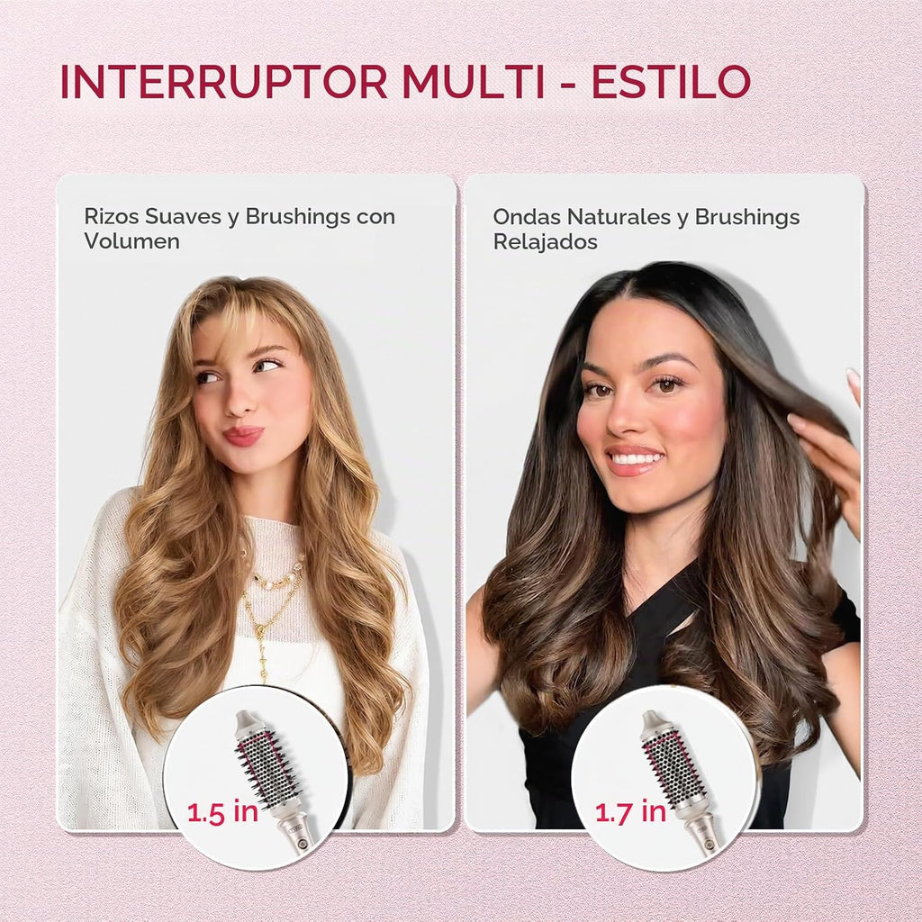 TYMO Cepillo Térmico Rizador - STYLUX 1.5 Pulgadas Voluminizador de...