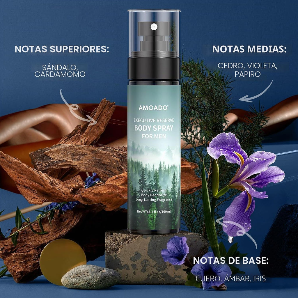 AMOADO Set de Spray Corporal para Hombres \u2013 Spray Corporal par...