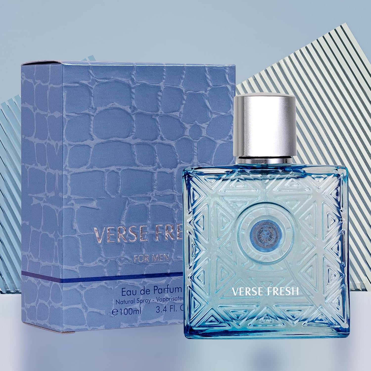 NovoGlow Verse Fresh - Eau de Parfum en espray para hombres de 3.4...