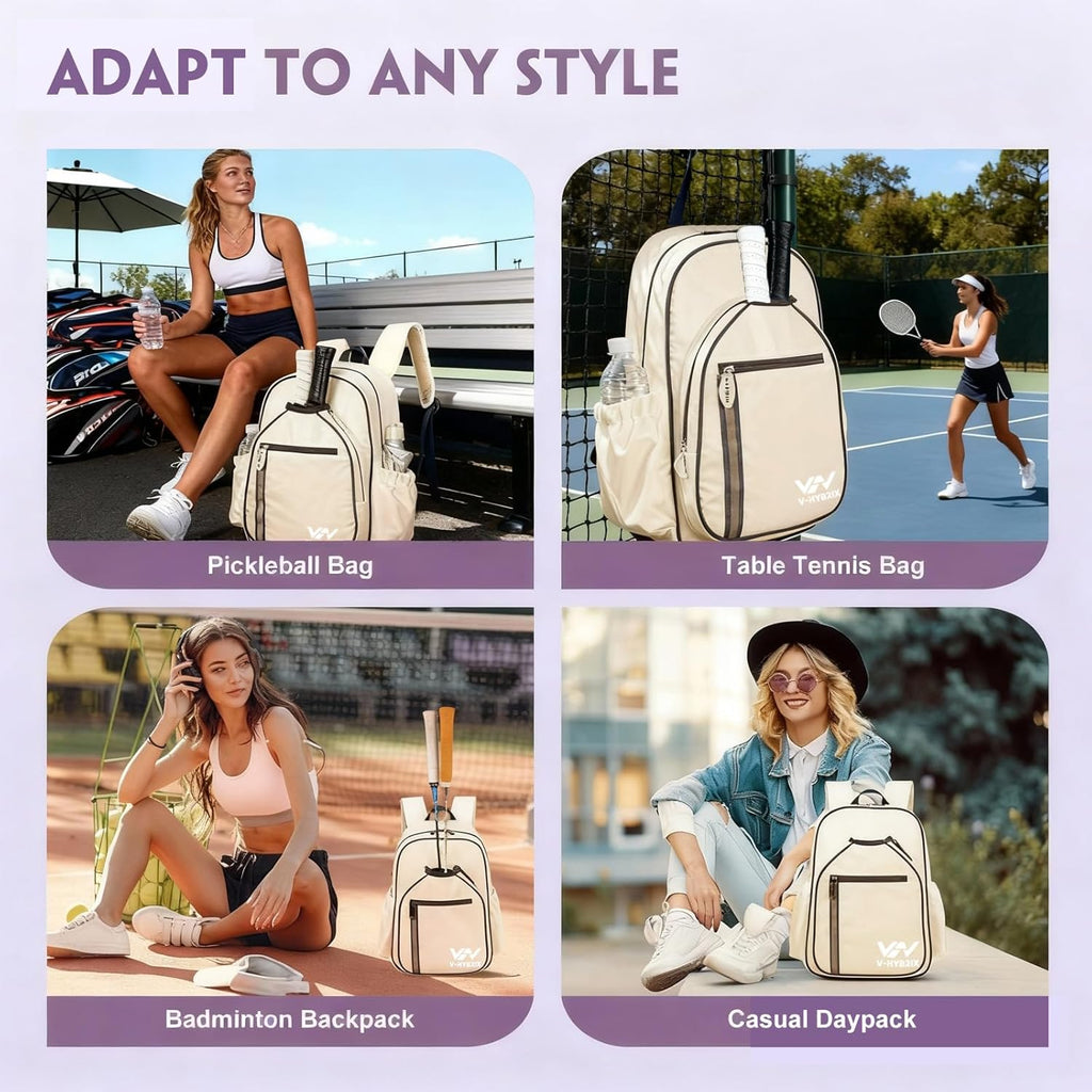 VHYBRIX Bolsas de pickleball, mochila impermeable de lujo de 30 lit...