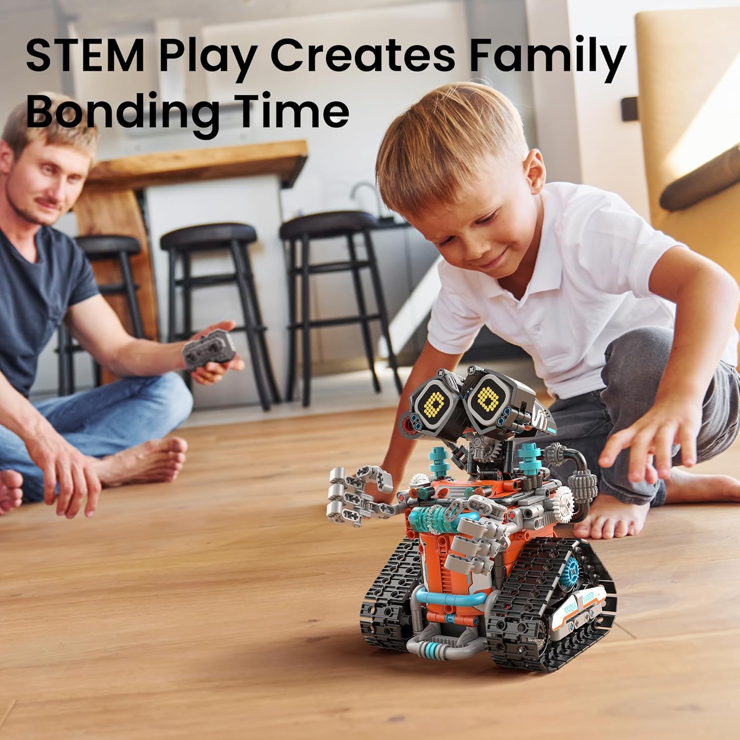 Sillbird Robot Building STEM Kit con control remoto para niños de 8...