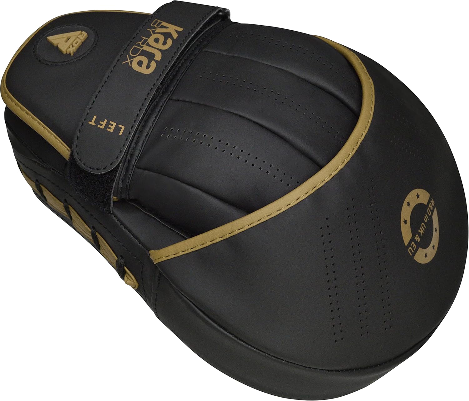 RDX Almohadillas de boxeo Curvadas Focus Mits, Maya Hide Leather Ka...