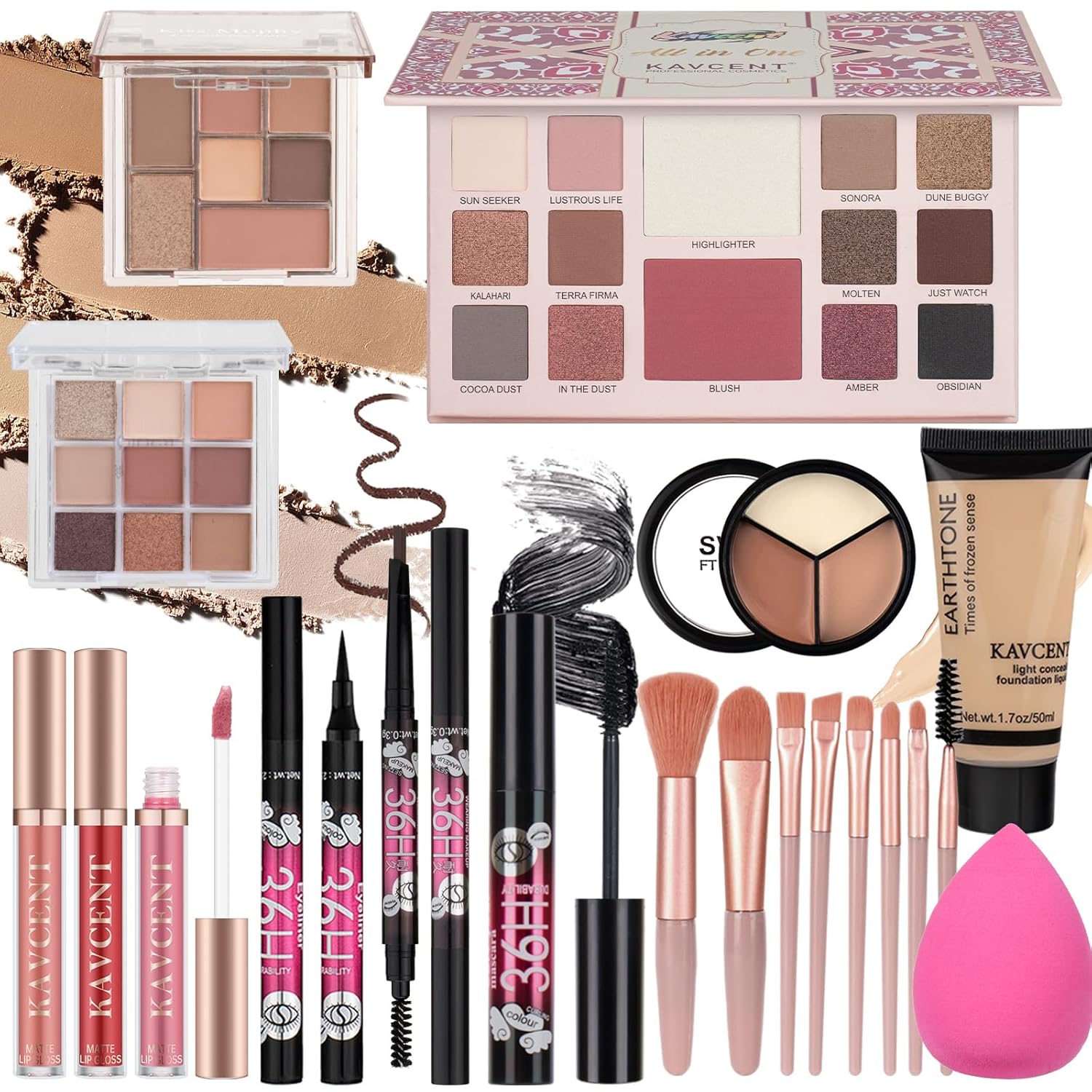 Juego de maquillaje para adolescentes, kit completo de maquillaje p...