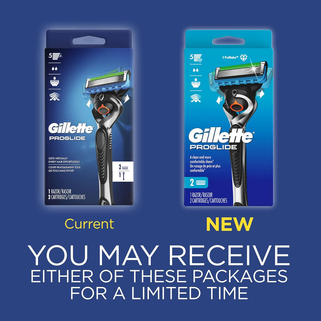 Gillette ProGlide - Maquinilla de afeitar para hombre, mango + 2 re...