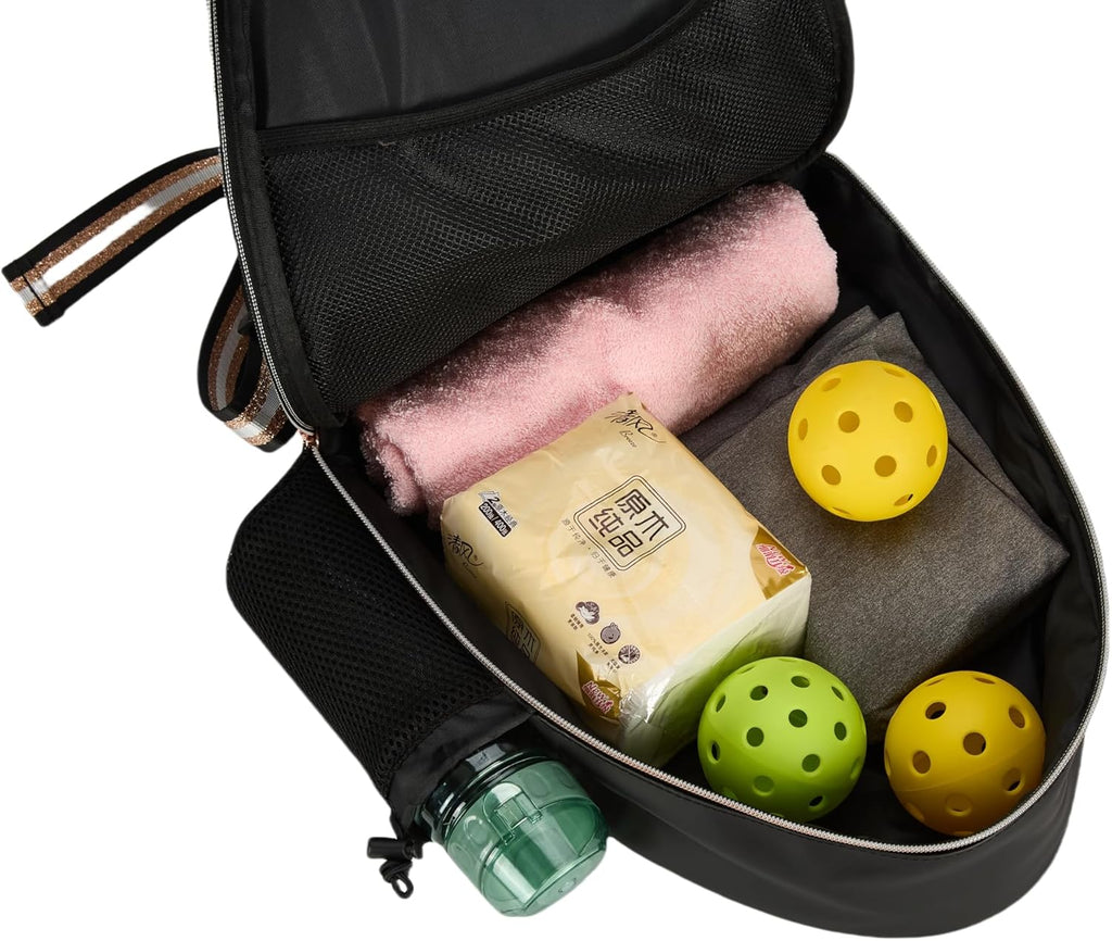 Uriyesobida Mochila de Tenis Cruzada de un Hombro de PU Blanco para...