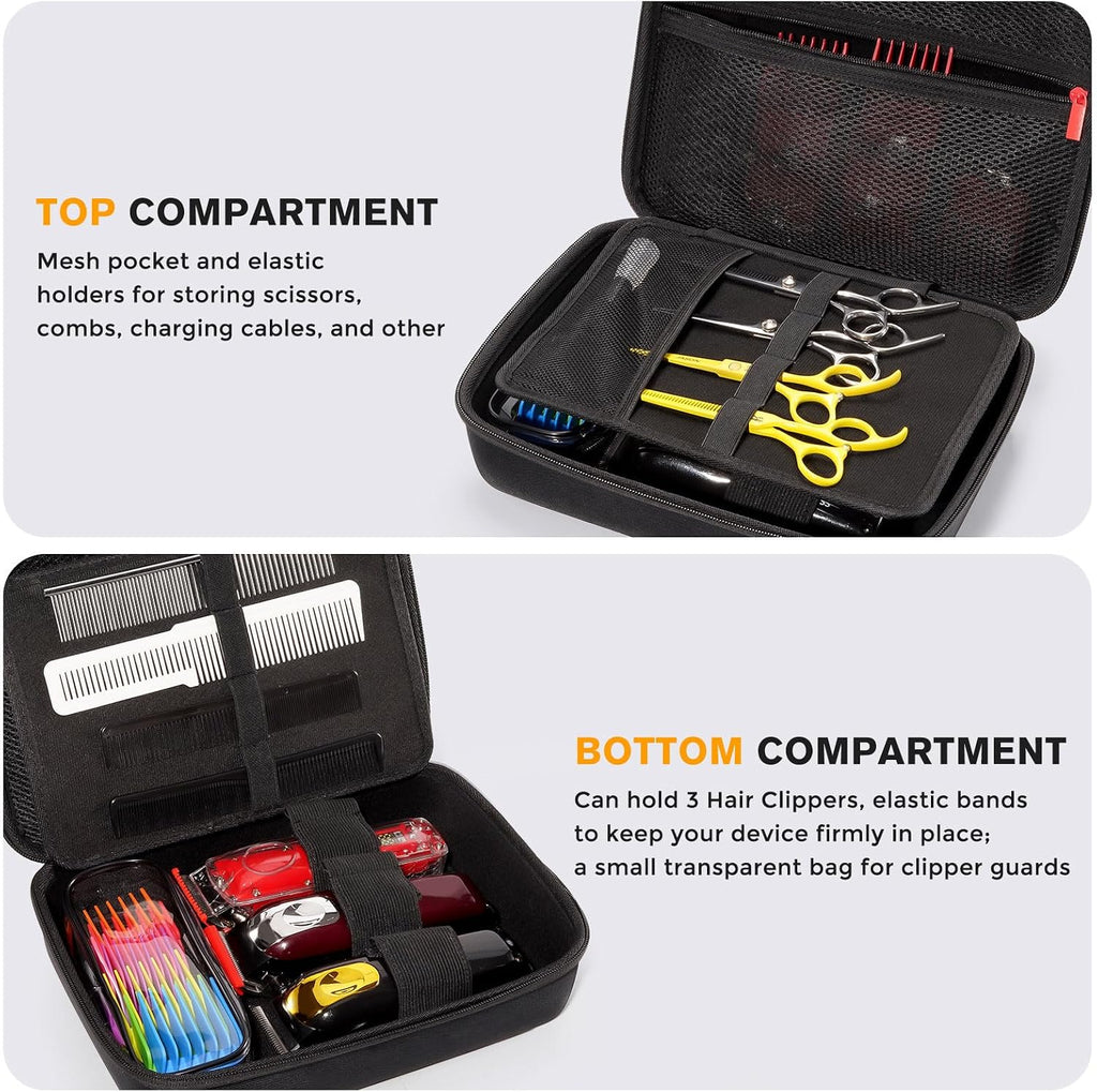 ProCase - Estuche duro para accesorios de barbería, bolsa de viaje...