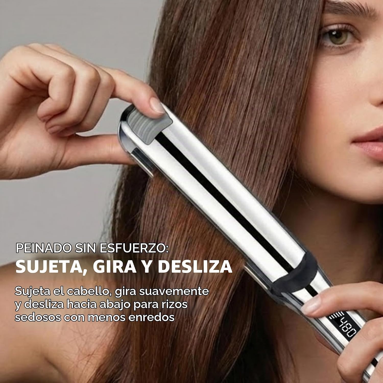 Rozamor - Plancha plana de titanio profesional, plancha y rizador d...