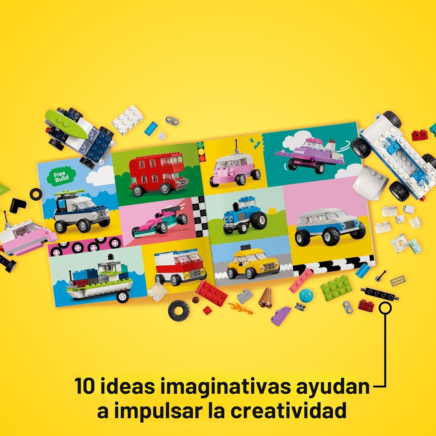 LEGO Vehículos creativos clásicos, kit de construcción de ladrillos...